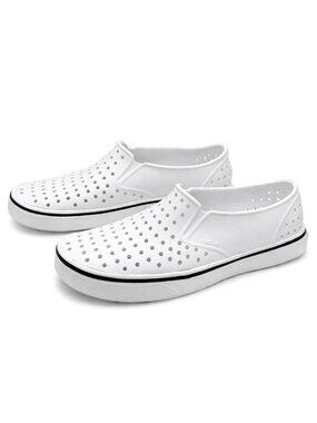 Native Miles Slip-On Water Shoes White Unisex M6 W8 Quick Dry Lightweight